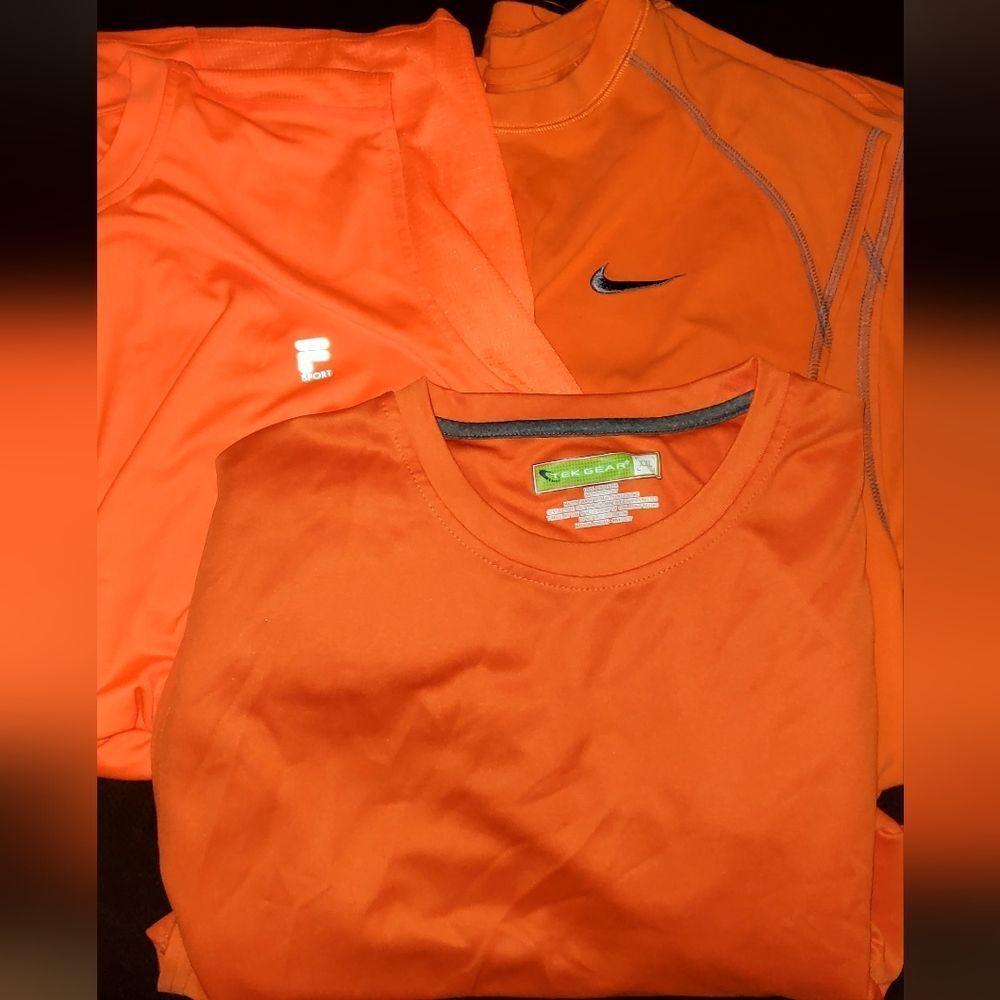 Men's Sleeveless Sports Performance Tees Bndle of 3 Nikefilatekgear - Picture 8 of 9